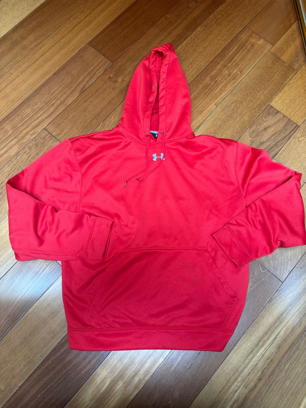 Under Armour Bright Red Hoodie with Kangaroo Pocket